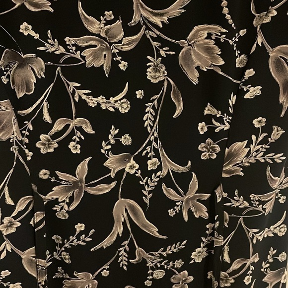 Norton‎ McNaughton Woman’s S  Shift Dress Multicolor Black Floral Maxi belted - Picture 11 of 13